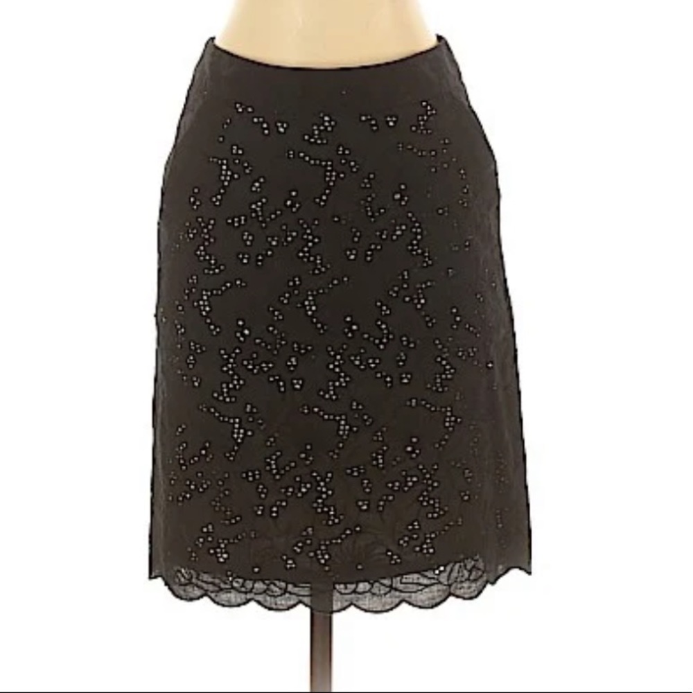 Ann Taylor LOFT Black A-Line Skirt Size 0